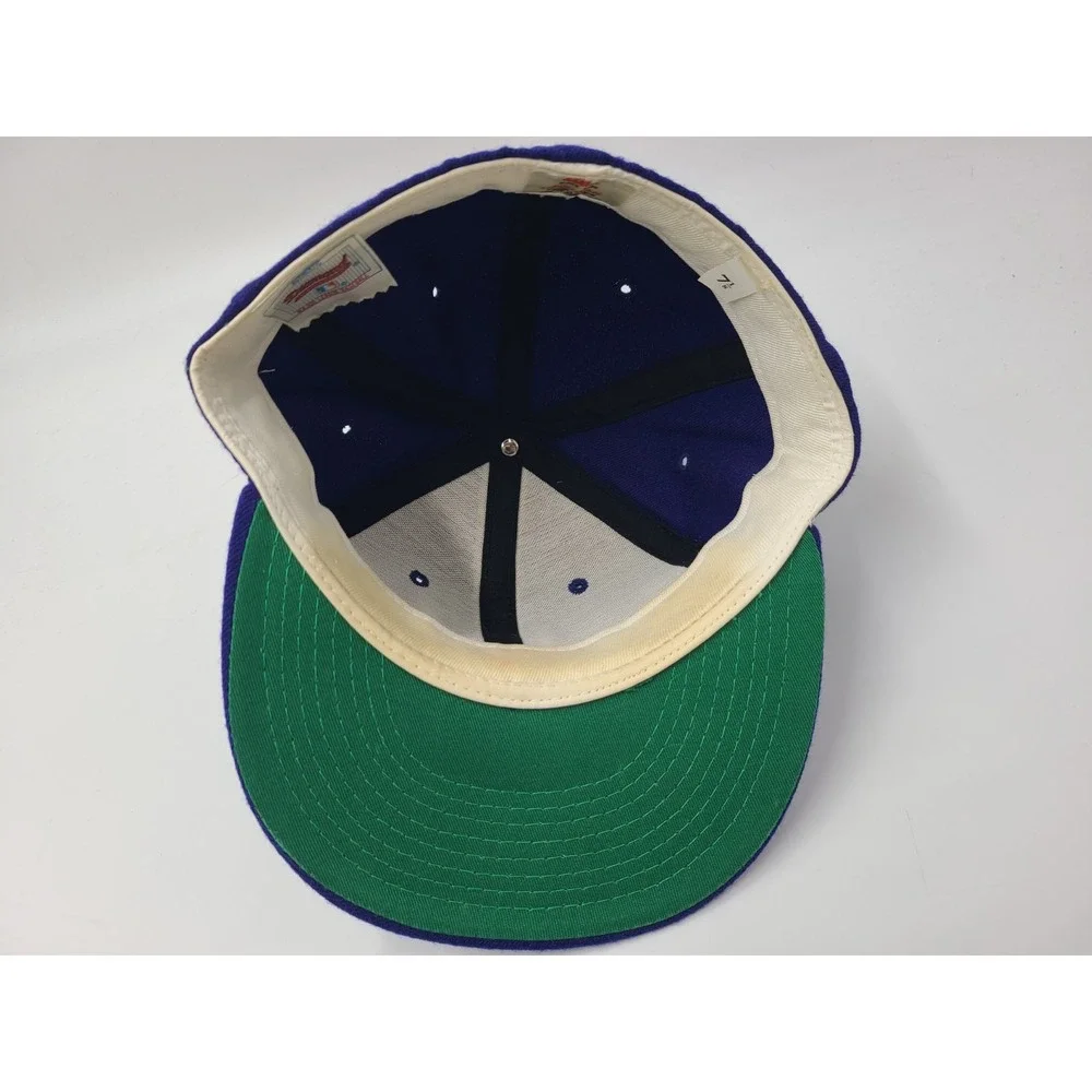 Vintage Chicago Cubs New Era 59Fifty Pro Model Fitted 7 1/8 Hat Cap Wool Men MLB
